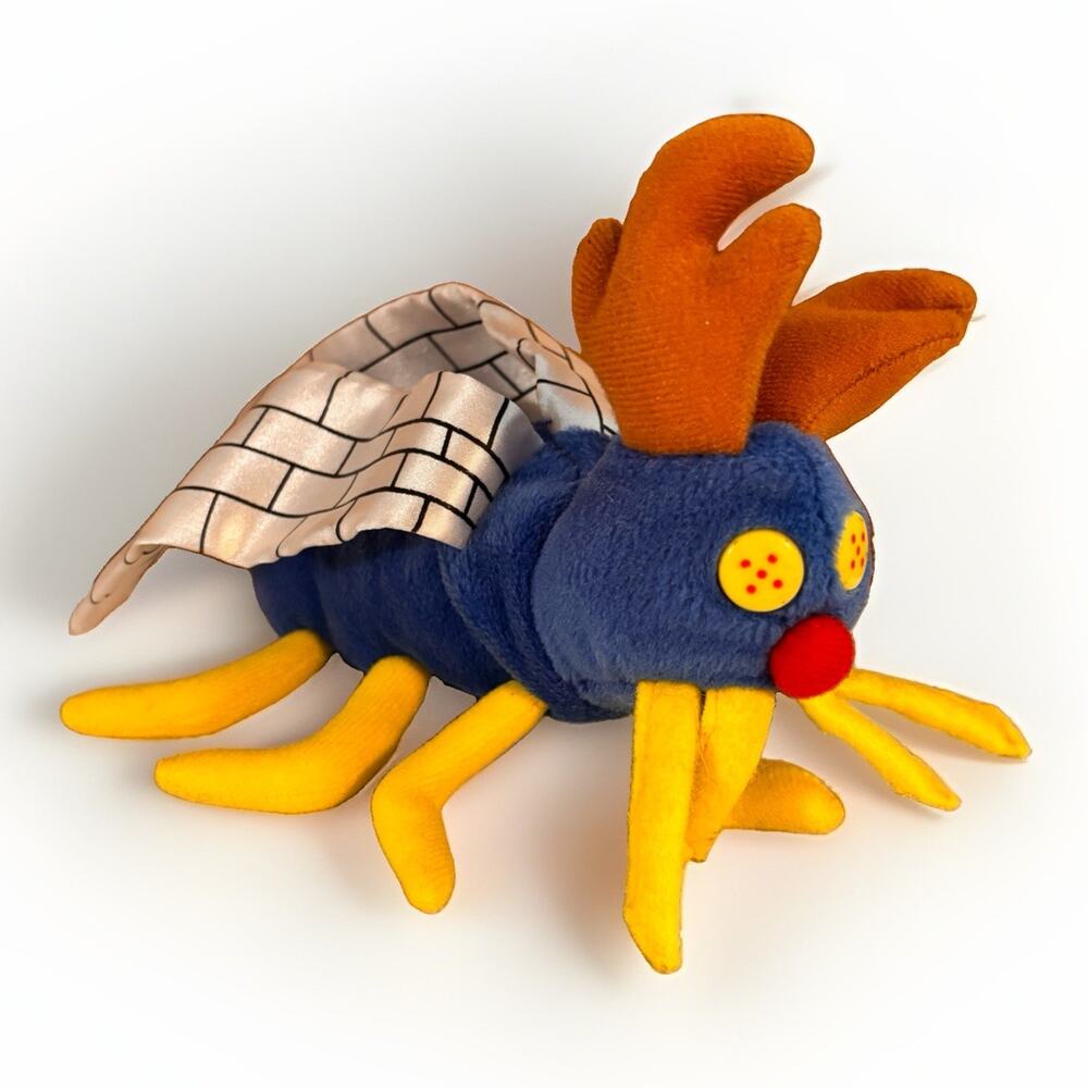 New England Big Blue Bug Reindeer Plush 8” Stuffed Animal Mascot Toy Christmas